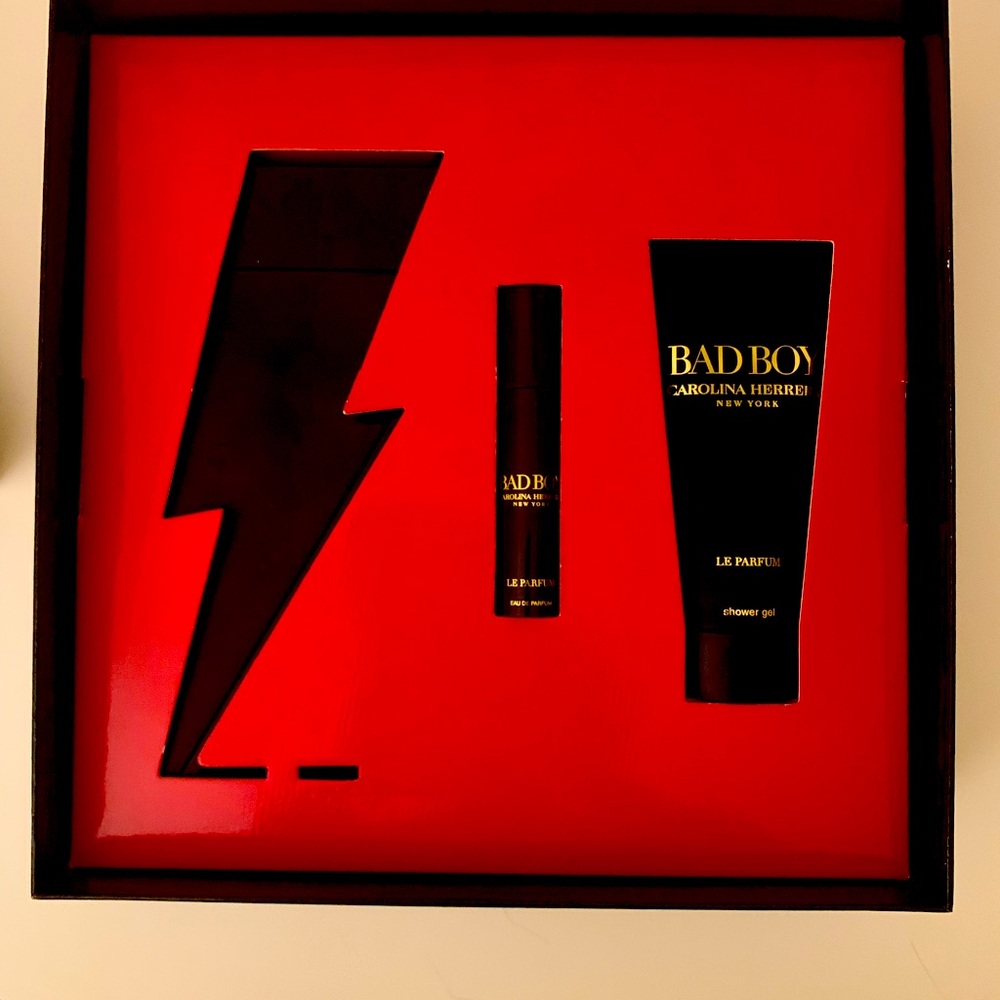 Bad Boy perfume set by Carolina Herrera. Brand New.